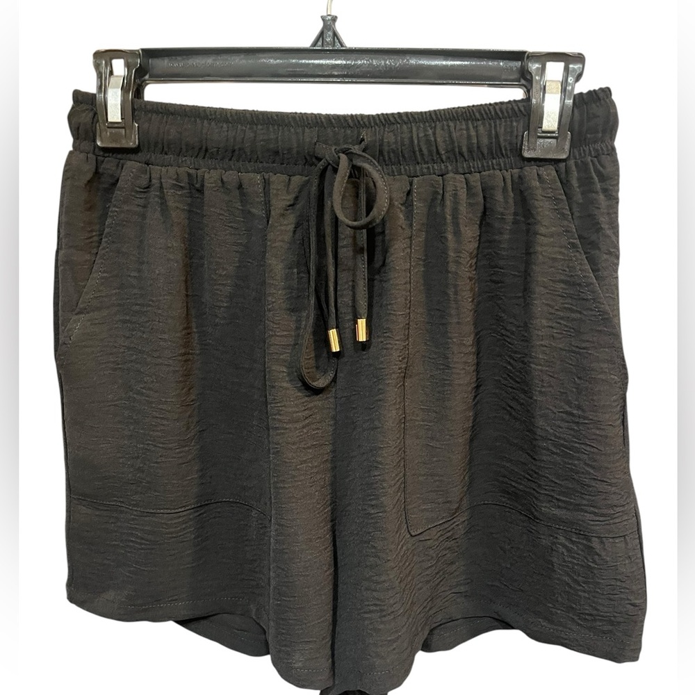 NWT Allie Rose Black Drawstring Athletic Lounge Shorts - Small